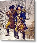 Continental Army Color Guard, Playing Metal Print