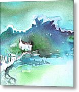 Cottage In Scotland Metal Print