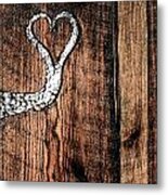 Crafted Heart Metal Print
