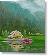 Crystal Lake Alaska Metal Print