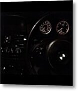 #dash #dashboard #nightshot #bmw #e61 Metal Print