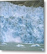 Dawes Glacier Calving, Endicott Arm Metal Print