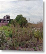 Derelict Control Tower Raf Sturgate Metal Print