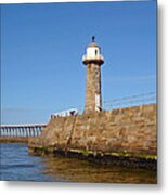 East Pier Lighthouse - Whitby Metal Print