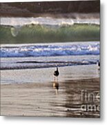 Emerald Wave Metal Print