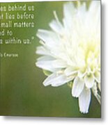 Emerson And Flower Metal Print