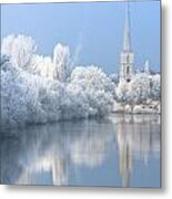 English Winter Scenic Metal Print