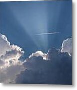 Even Through The Clouds You Will Find A Ray Of Sunshine Metal Print