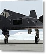 F-117 Nighthawk Stealth Fighter Metal Print