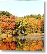 Fall Reflections Metal Print