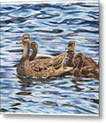 Family Outing Metal Print