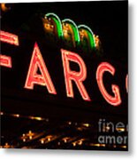 Fargo North Dakota Sign Picture Metal Print