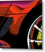Ferrari Wheel Detail Metal Print