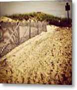 First Day At The Beach! #capecod #beach Metal Print