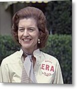 First Lady Betty Ford Sports A Button Metal Print