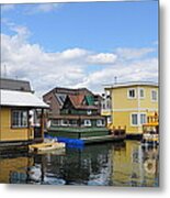 Float Houses In Victoria Canada Metal Print
