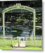 Fort Mackinac Post Cemetery Metal Print