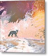 Fox In The Forest 2 Metal Print