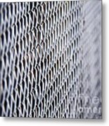 Frosted Fence Metal Print