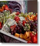 Fruit And Cheese Metal Print