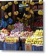 Fruit Selling In Nepal Metal Print