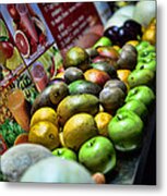 Fruit Stand Metal Print