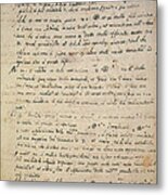 Galileos Notes On Jupiter Metal Print