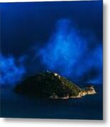 Gallinara Island Foggy Day Metal Print