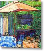 Gayes Courtyard Limousin France Metal Print