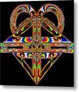 Geometry Mask Metal Print