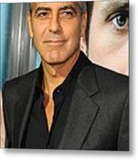 George Clooney At Arrivals For The Ides Metal Print