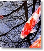 Ghost Koi Metal Print