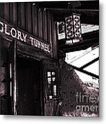 Glory Tunnel Mine Entrance In Calico California Metal Print