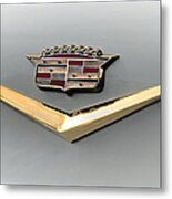 Gold Badge Cadillac Metal Print