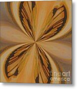 Golden Butterfly Metal Print