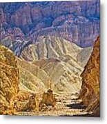Golden Canyon At Death Valley Metal Print