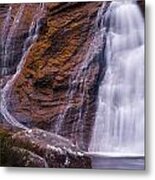 Golden Waterfall Metal Print