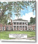 Governors Mansion Tallahassee Florida Metal Print