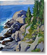 Gull Rock Monhegan Metal Print