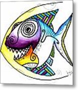 Happy Happy Fish Metal Print