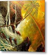 Hawaii Waimea Falls Metal Print