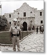 He Guards The Alamo Metal Print