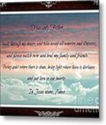 Heavenly Father Prayer Metal Print