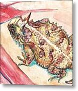 Horny Toad Metal Print