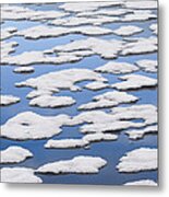 Ice Floes, Spitsbergen, Norway Metal Print