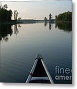 In The Old Canoe Metal Print