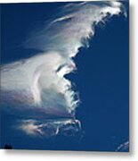 Iridescent Cloud Wave Metal Print