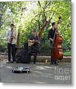 Jazz Band At Central Park Metal Print