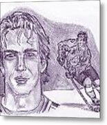 Joe Sakic Metal Print