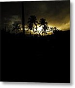 Kauai Storm Sunset Metal Print